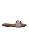 Isabel Marant Vikee Leather-trimmed Canvas Sandals In Brown