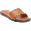 Isabel Marant Vikee Logo Slide Sandal In Brown
