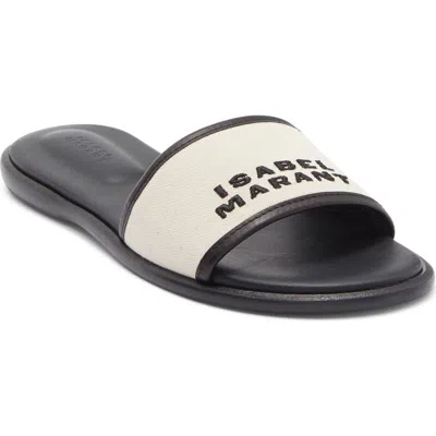 ISABEL MARANT ISABEL MARANT VIKEE LOGO SLIDE SANDAL
