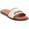 Isabel Marant Vikee Leather-trimmed Canvas Sandals In White