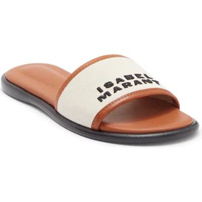 ISABEL MARANT ISABEL MARANT VIKEE LOGO SLIDE SANDAL