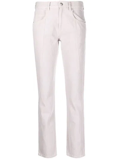 Isabel Marant Vikira Straight-leg Trousers In Pi Pale Pink
