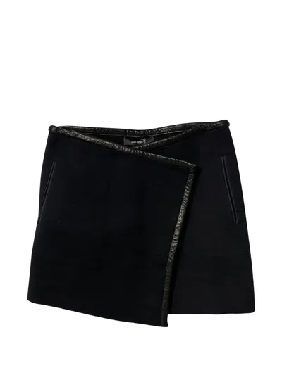 Pre-owned Isabel Marant Vintage 1980s Pocket Mini Skirt In Black