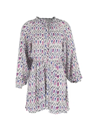 Pre-owned Isabel Marant Vintage 2021 Printed Mini Dress In White
