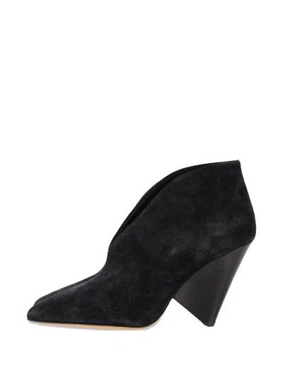 Pre-owned Isabel Marant Vintage 2022 Adenn Point-toe Ankle Boots In Black