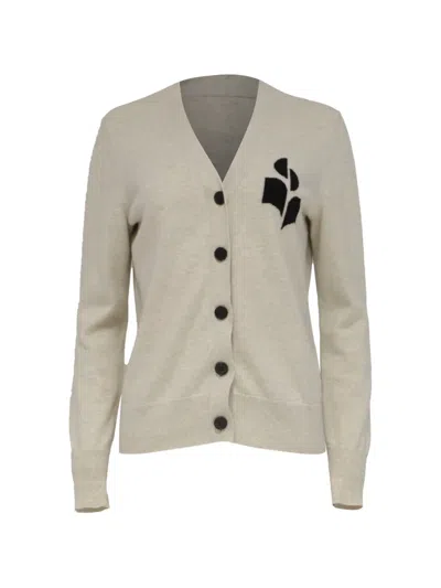 Pre-owned Isabel Marant Vintage 2023 Newton Logo-patch Sweater In Gray
