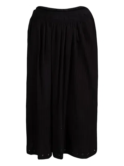 Pre-owned Isabel Marant Vintage 2024 Pleated Skirt In Black
