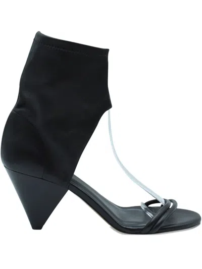 Pre-owned Isabel Marant Vintage Ankle-strap Leather Sandals In Black