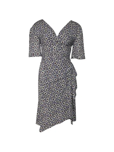 Pre-owned Isabel Marant Vintage Arodie Mini Dress In Neutral