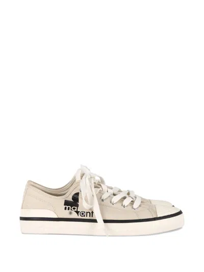 Pre-owned Isabel Marant Vintage Binko Canvas Sneakers In Neutral