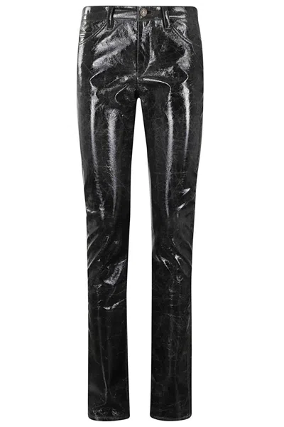 Isabel Marant Vintage Black Faux Leather Pants