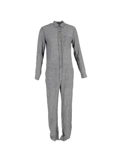 Pre-owned Isabel Marant Vintage Button-up Jumpsuit In Gray