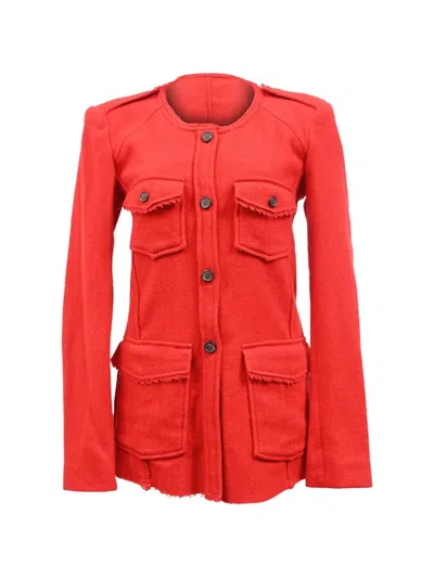 Pre-owned Isabel Marant Vintage Buttoned Pockets Jacket In Red