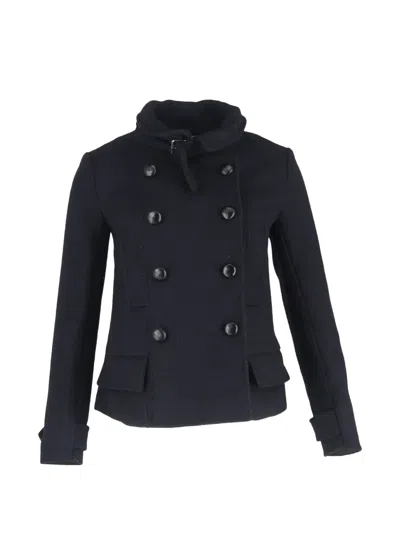 Pre-owned Isabel Marant Vintage Double-breasted Peacoat In Blue