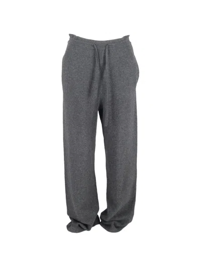 Pre-owned Isabel Marant Vintage Drawstring Wool Trousers In Gray