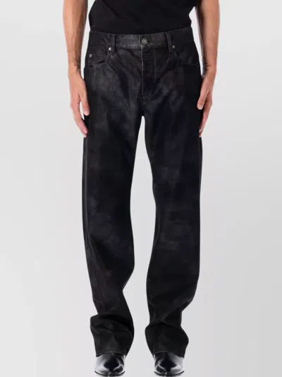 ISABEL MARANT VINTAGE ECO LEATHER TROUSERS WITH BELT LOOPS