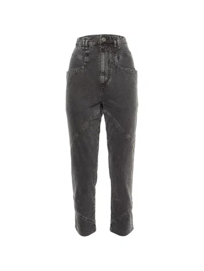 Pre-owned Isabel Marant Vintage Eloisa Boyfriend Jeans In Gray