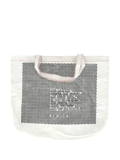 Pre-owned Isabel Marant Vintage Graphic-print Tote Bag In Neutral