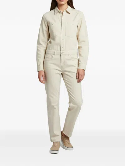 Pre-owned Isabel Marant Vintage Imane Denim Jumpsuit In Neutral