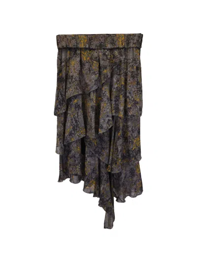 Pre-owned Isabel Marant Vintage Jeezon Skirt In Gray