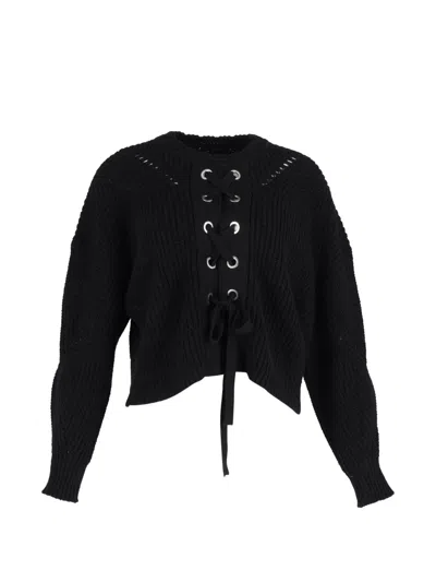 Pre-owned Isabel Marant Vintage Laley Crew-neck Sweater In Black