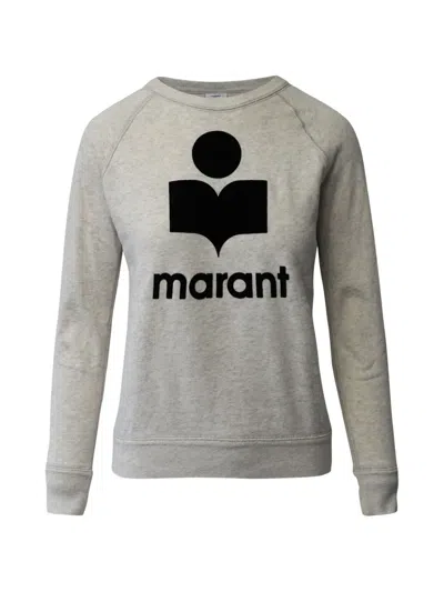 Pre-owned Isabel Marant Vintage Milly Logo-detail Crew-neck Sweatshirt In Gray