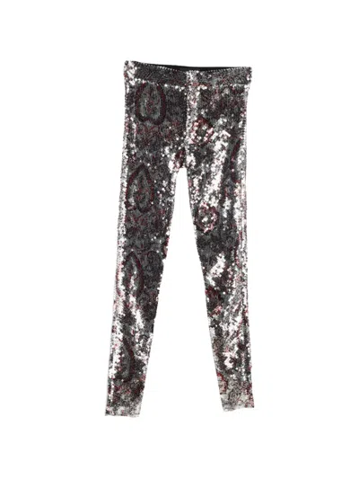 Pre-owned Isabel Marant Vintage Odizo Sequin Trousers In Silver
