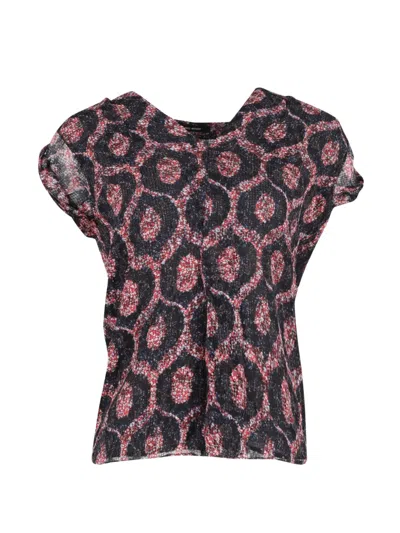 Pre-owned Isabel Marant Vintage Paisley V-neck Blouse In Black