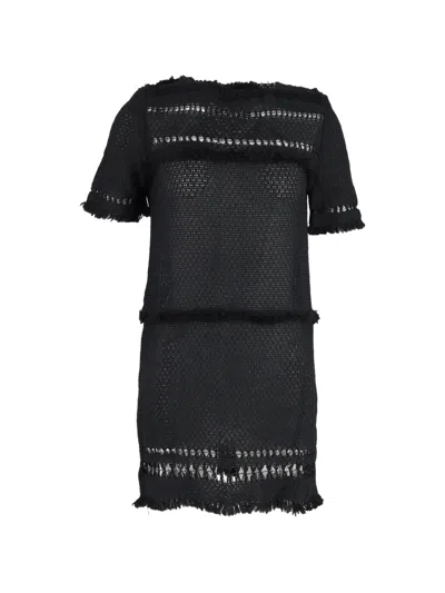 Pre-owned Isabel Marant Vintage Perforated Dress In Black