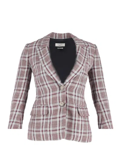 Pre-owned Isabel Marant Vintage Plaid-pattern Blazer In Neutral