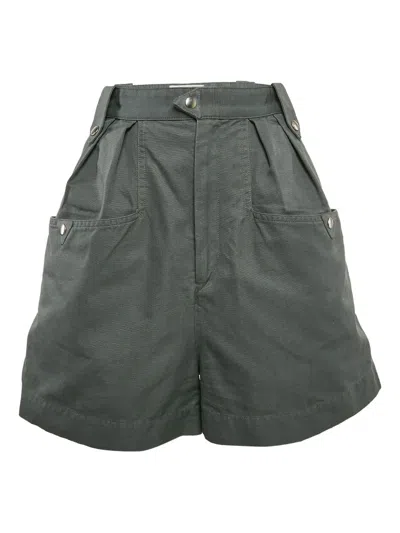Pre-owned Isabel Marant Vintage Pleat-detailing Shorts In Green