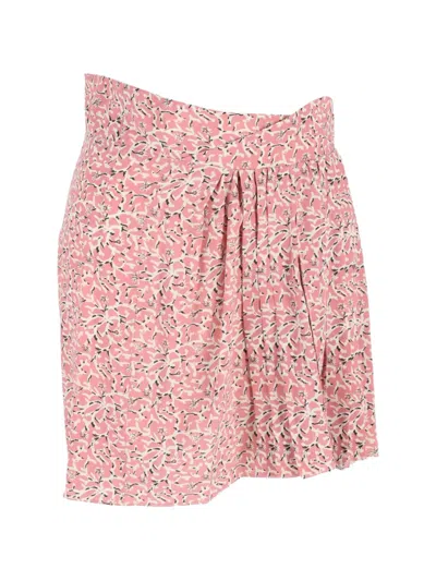 Pre-owned Isabel Marant Vintage Pleated Mini Skirt In Pink