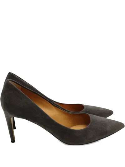 Pre-owned Isabel Marant Vintage Pointed-toe Suede Pumps In Gray