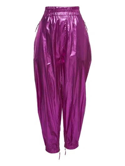 Pre-owned Isabel Marant Vintage  Metallic-finish Trousers In Pink