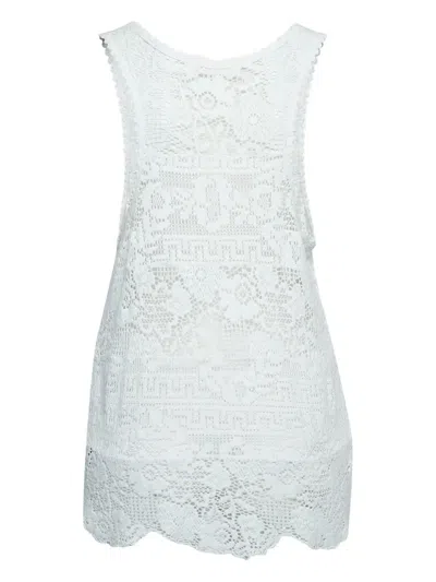 Pre-owned Isabel Marant Vintage  Lace Top In White
