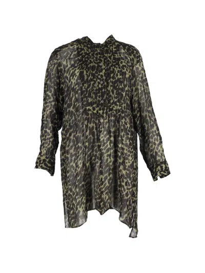 Pre-owned Isabel Marant Vintage Printed Mini Dress In Black