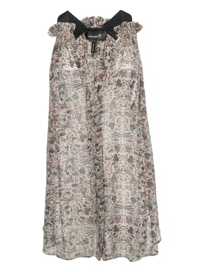 Pre-owned Isabel Marant Vintage Sleeveless Ruffle Top In Neutral