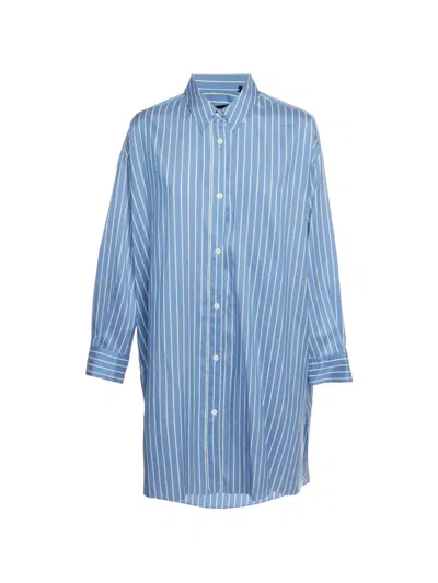 Pre-owned Isabel Marant Vintage Striped Oversized Shirt In Blue