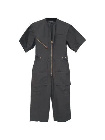 Pre-owned Isabel Marant Vintage Talma Zip-up Jumpsuit In Black