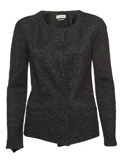 Pre-owned Isabel Marant Vintage Tweed Cardigan In Black