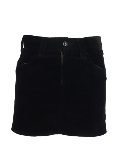 Pre-owned Isabel Marant Vintage Velvet Mini Skirt In Black