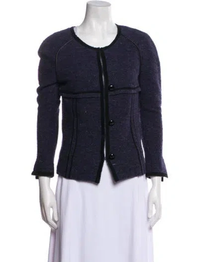Pre-owned Isabel Marant Vintage Virgin Wool Evening Jacket In Blue