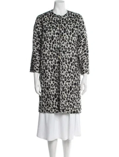 Pre-owned Isabel Marant Virgin Wool Animal Print Coat In Multi