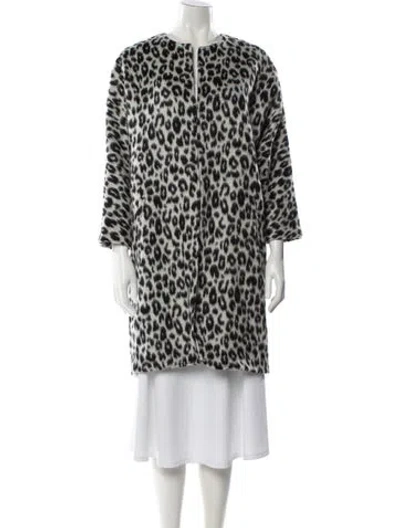 Pre-owned Isabel Marant Virgin Wool Animal Print Faux Fur Coat W/ Tags In Multi