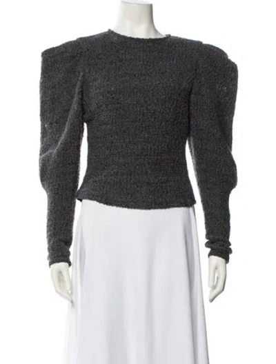 Pre-owned Isabel Marant Virgin Wool Bateau Neckline Sweatshirt In Gray