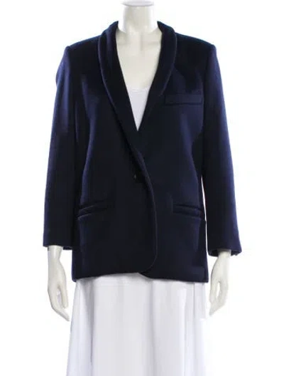Pre-owned Isabel Marant Virgin Wool Blazer In Blue