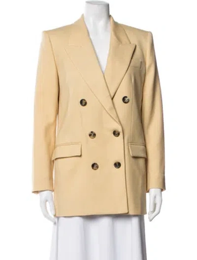 Pre-owned Isabel Marant Virgin Wool Blazer In Yellow