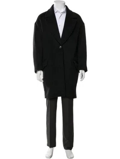 Pre-owned Isabel Marant Virgin Wool Coat In Black