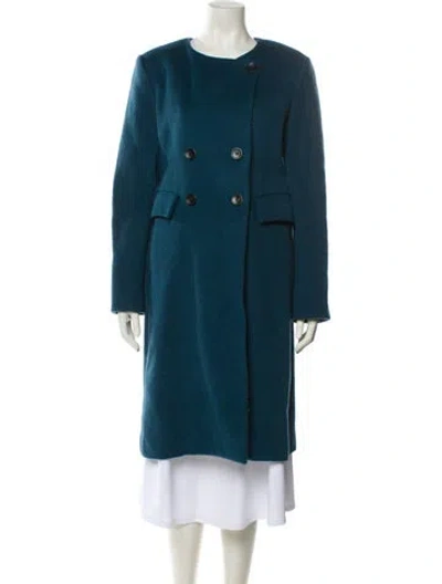Pre-owned Isabel Marant Virgin Wool Coat In Blue