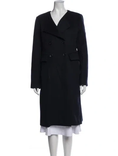 Pre-owned Isabel Marant Virgin Wool Coat In Blue